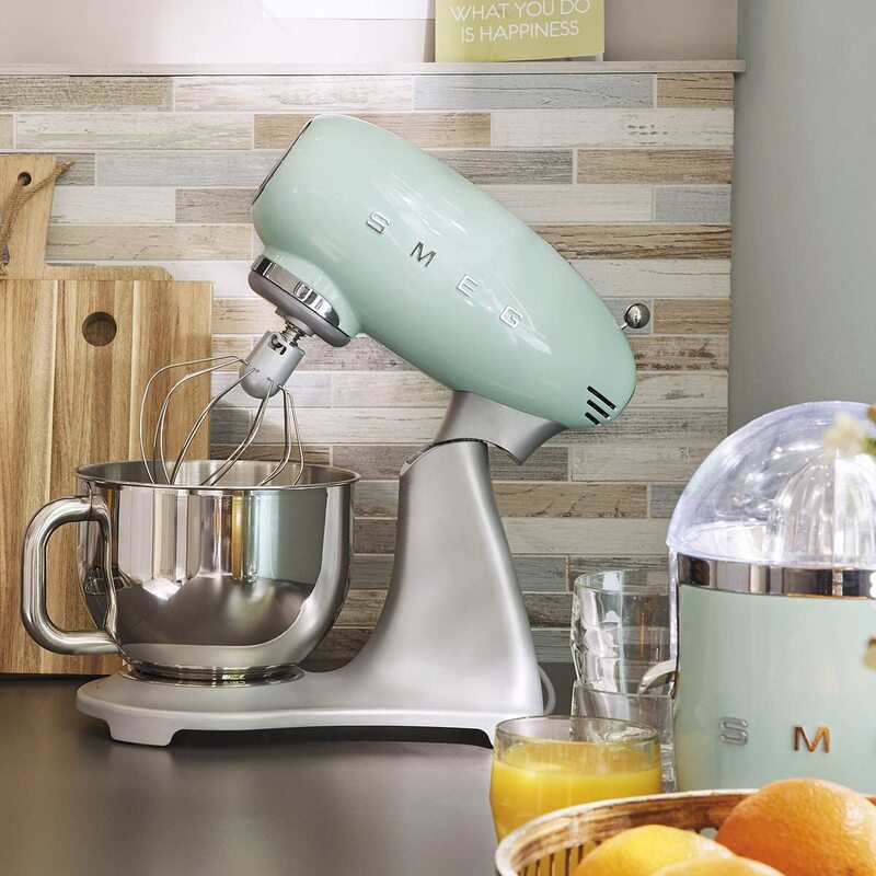 Smeg Multifunctional Egg Beater, Dough Kneader, Meat Grinder, Multifunctional Food Processor, Smeg Mixer, Capacity 800W, Capacity 4.8L, Imported from Germany, Many Colors, 12 Month Warranty