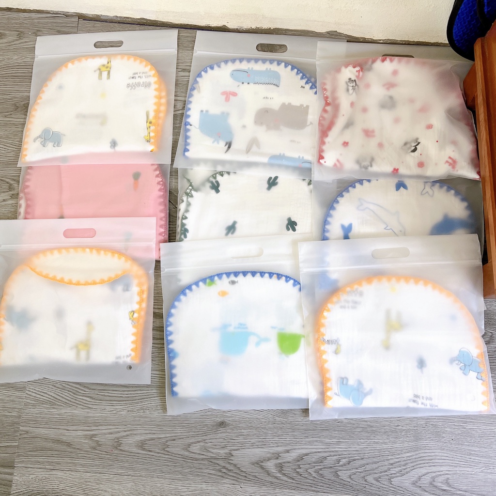(LOẠI 1) GỐI XÔ SỢI TRE 10 LỚP CHO TRẺ SƠ SINH