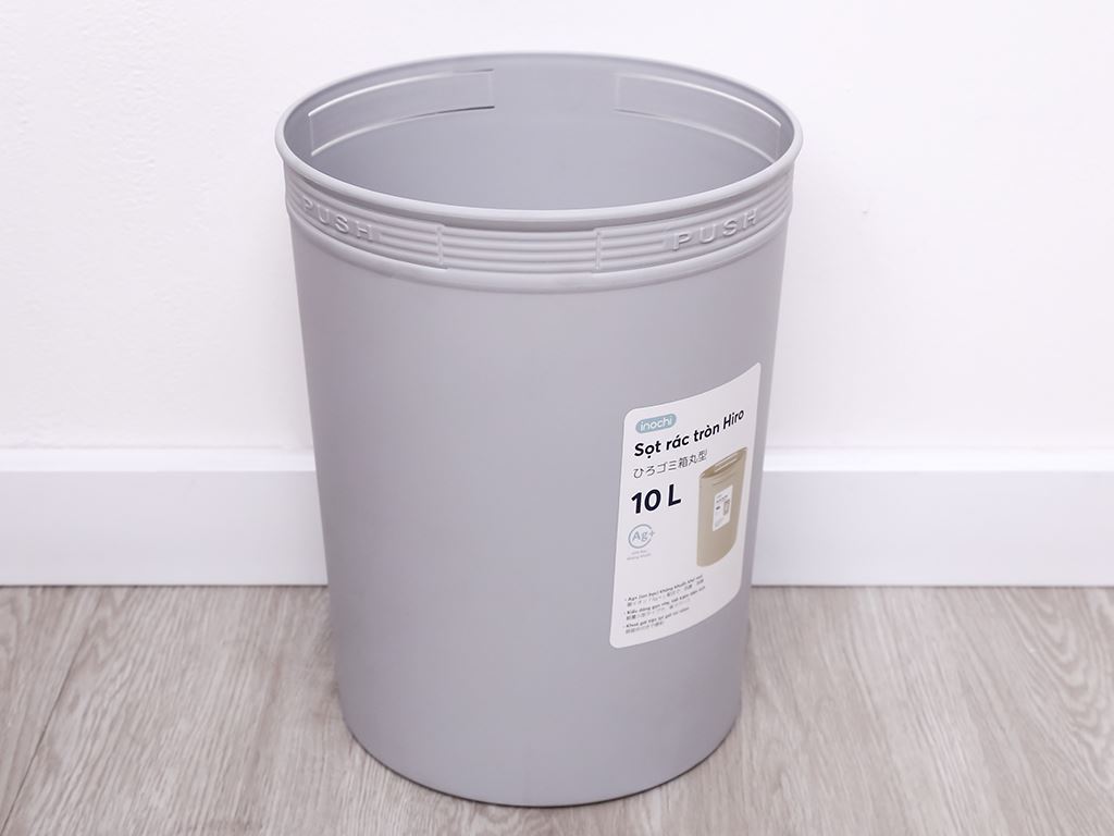 Sọt rác Hiro 10L - màu xanh nhạt
