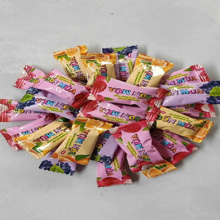 3 bịch kẹo trái cây bốn mùa 90g LD