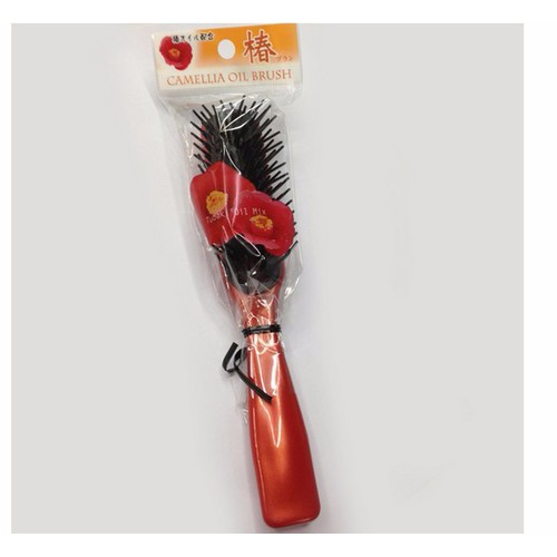 Lược chải tóc Sakura màu đỏ - Nội địa Nhật Bản