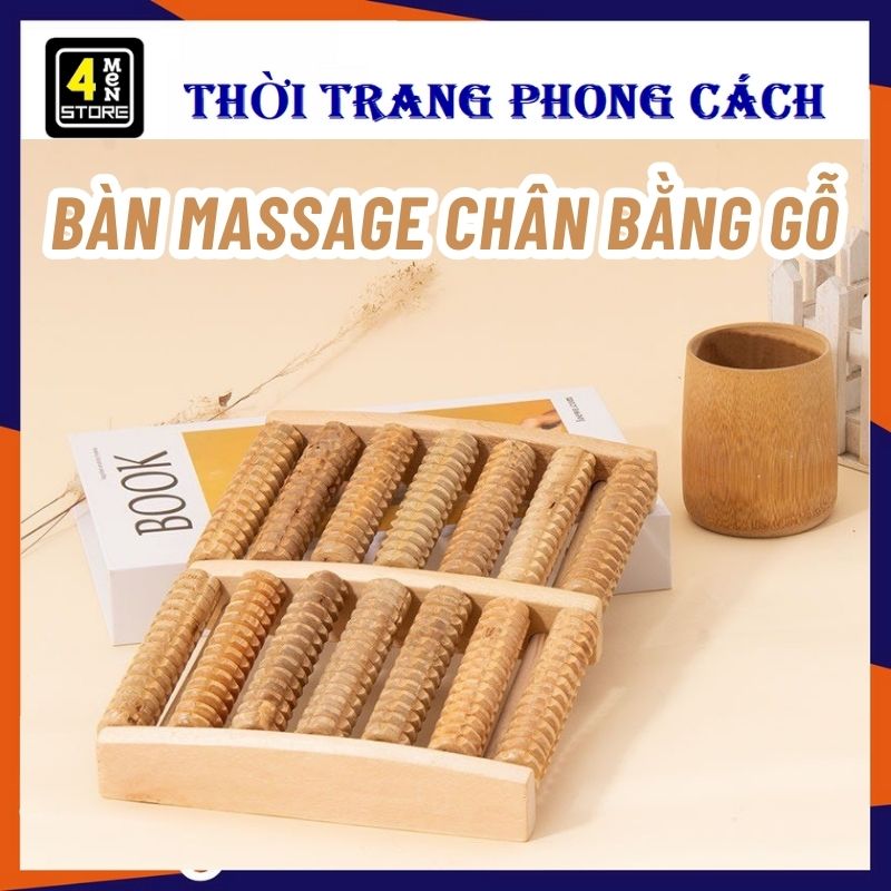 Bàn lăn massage chân tay bằng gỗ tự nhiên 4/5/6/7/8 hàng bấm huyệt thư giãn hiệu quả - dụng cụ massage / bàn lăn chân gỗ bằng sang trọng tốt cho sức khỏe