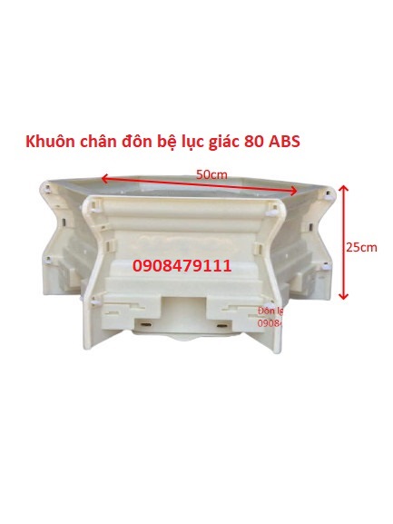 Khuôn đôn chân bệ dùng cho lục giác 80-83 ABS