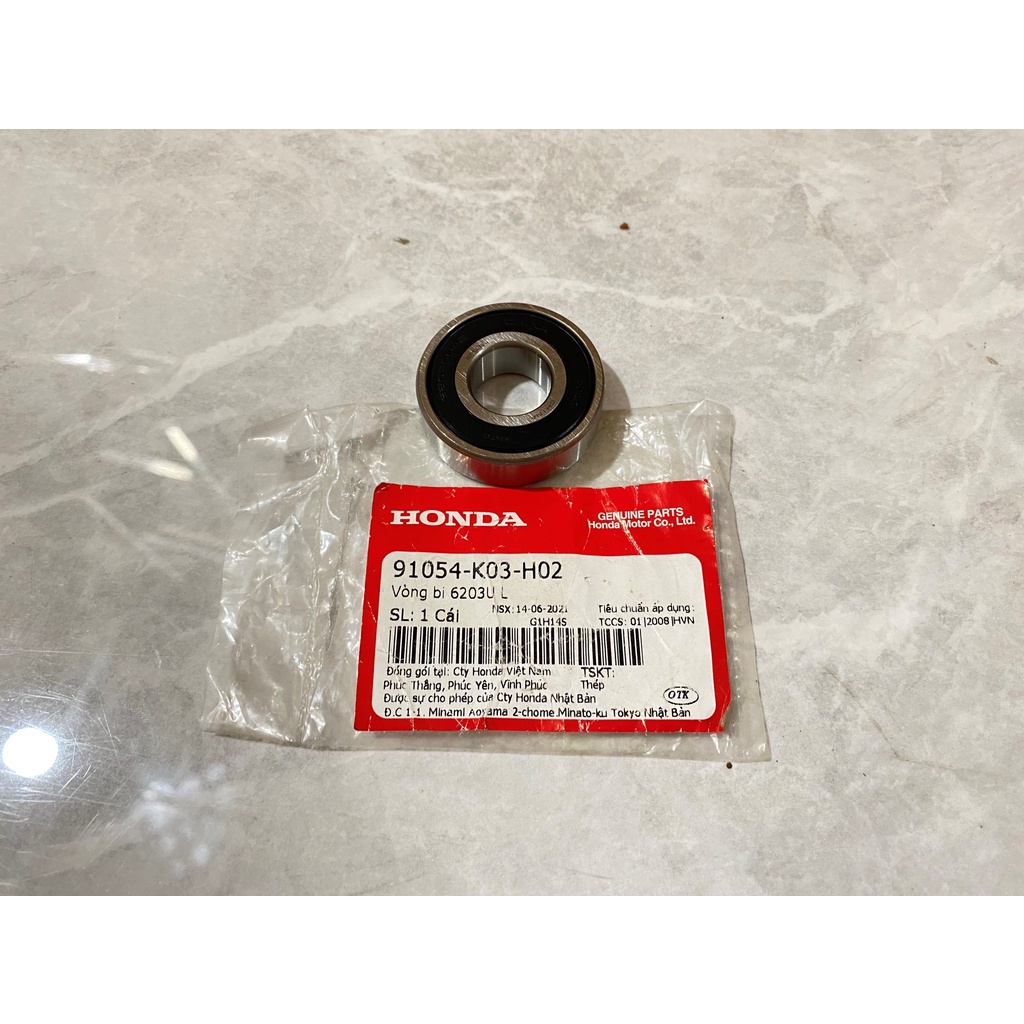 Vòng bi 6203u l có 1 bên nắp honda