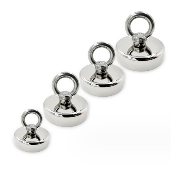 (1 Viên) Nam châm móc tròn, Nam châm cứu hộ siêu hút 16 - 42mm