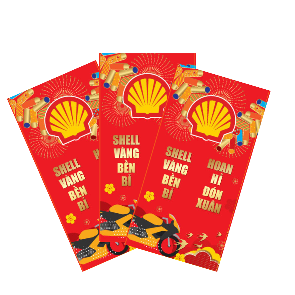 [Quà tặng không bán] Bao lì xì Shell