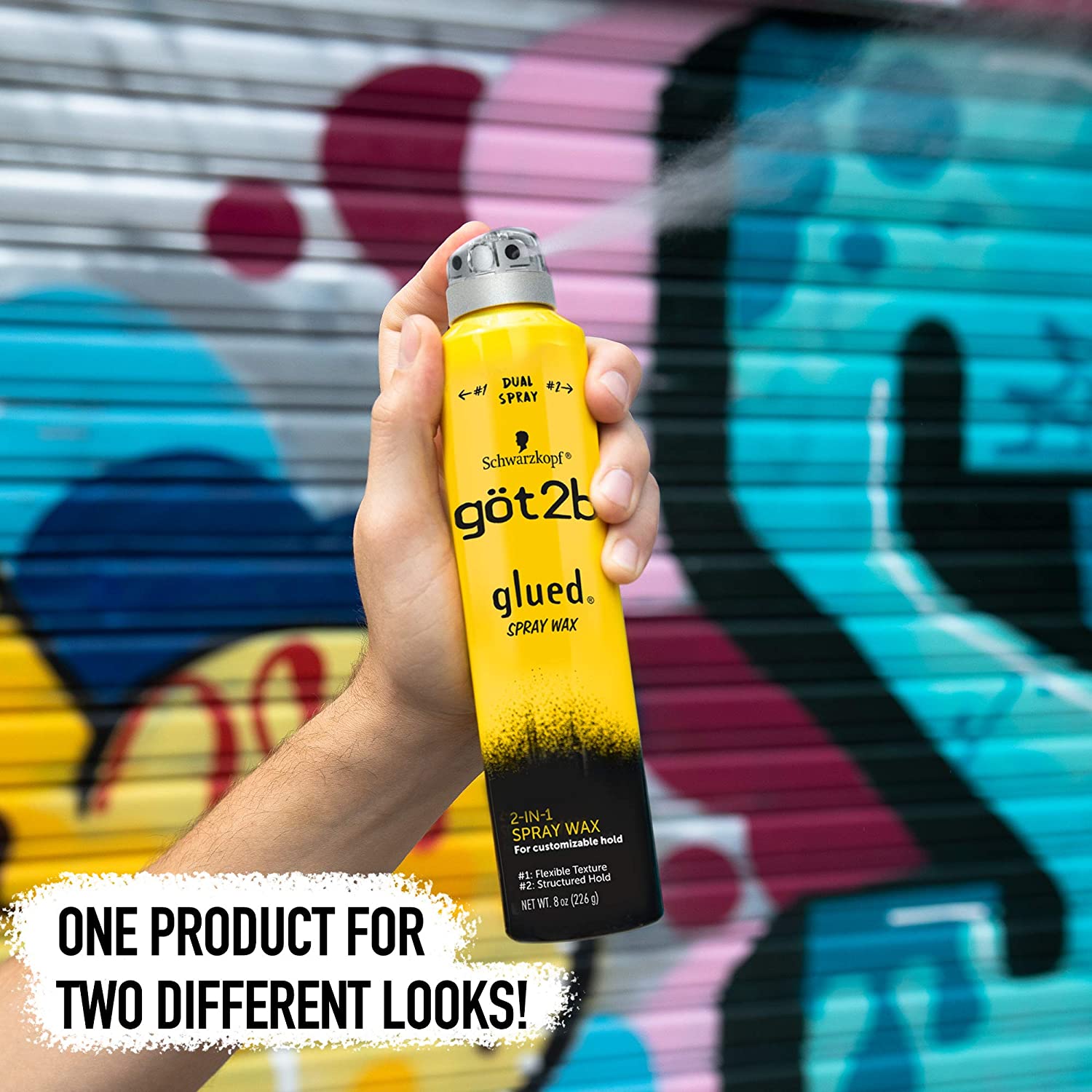 [HCM]Xịt tạo kiểu tóc Got2B Glued 2in1 Spray Wax