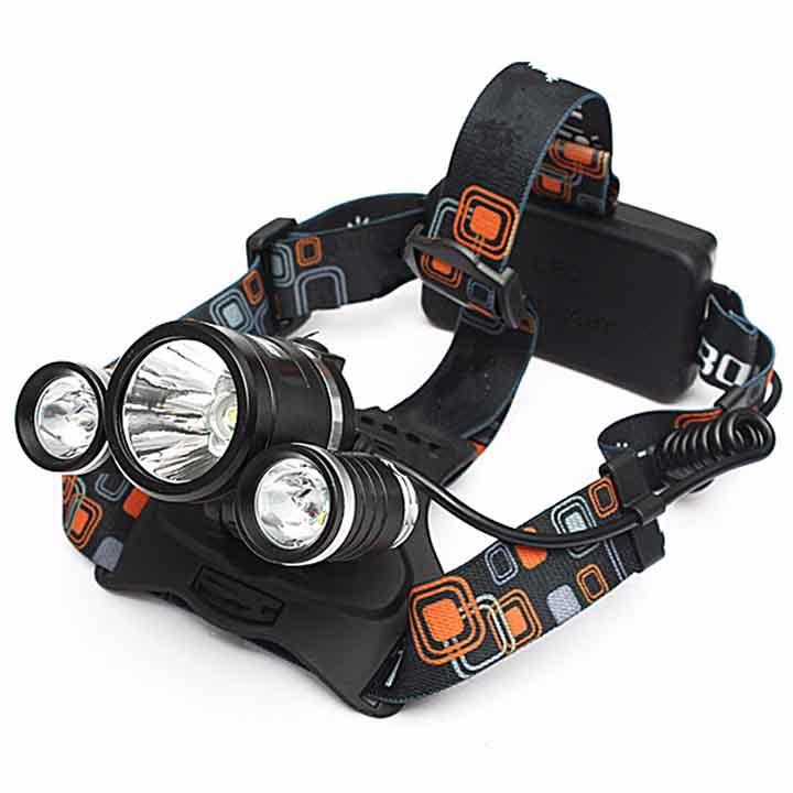 Đèn pin đội đầu 3 bóng T6
