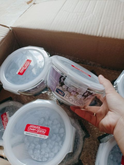[HCM]COMBO 2 Hộp thủy tinh lock & lock 650ml