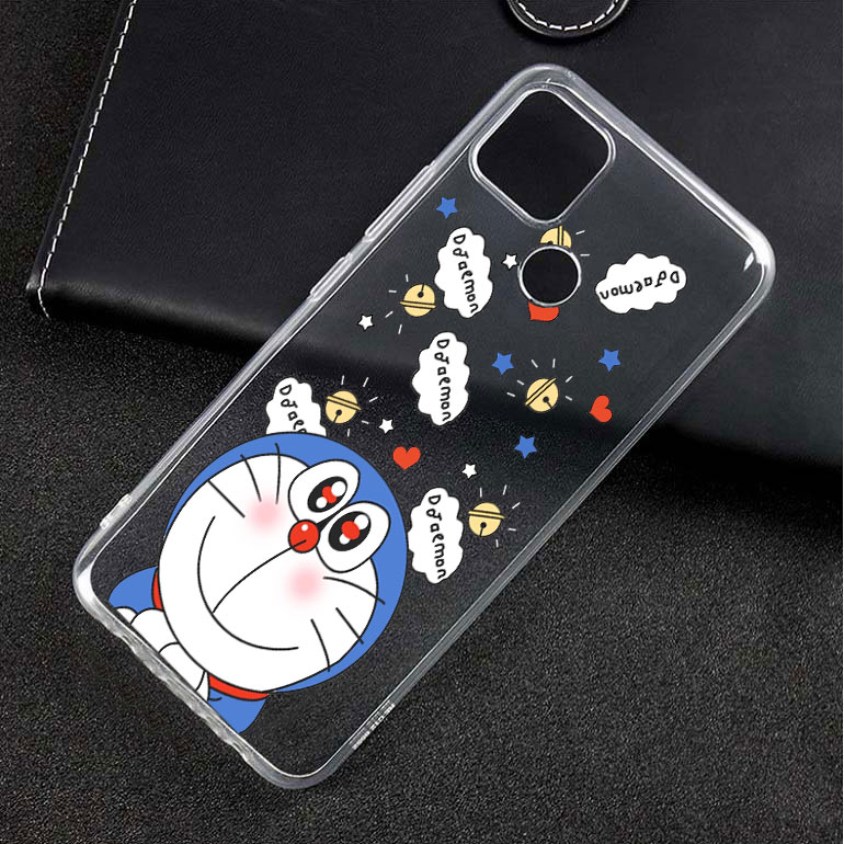 Ốp lưng dẻo trong in hình doremon cho OPPO A15