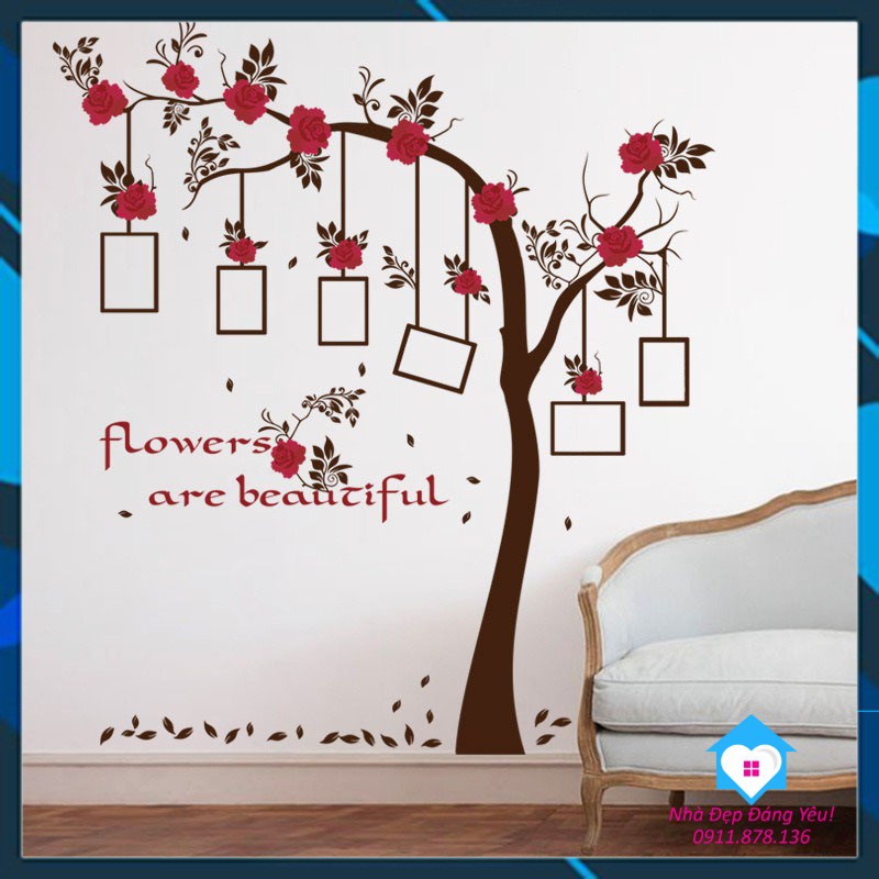 Decal Dán Tường Cây Cổ Thụ treo tranh Ảnh