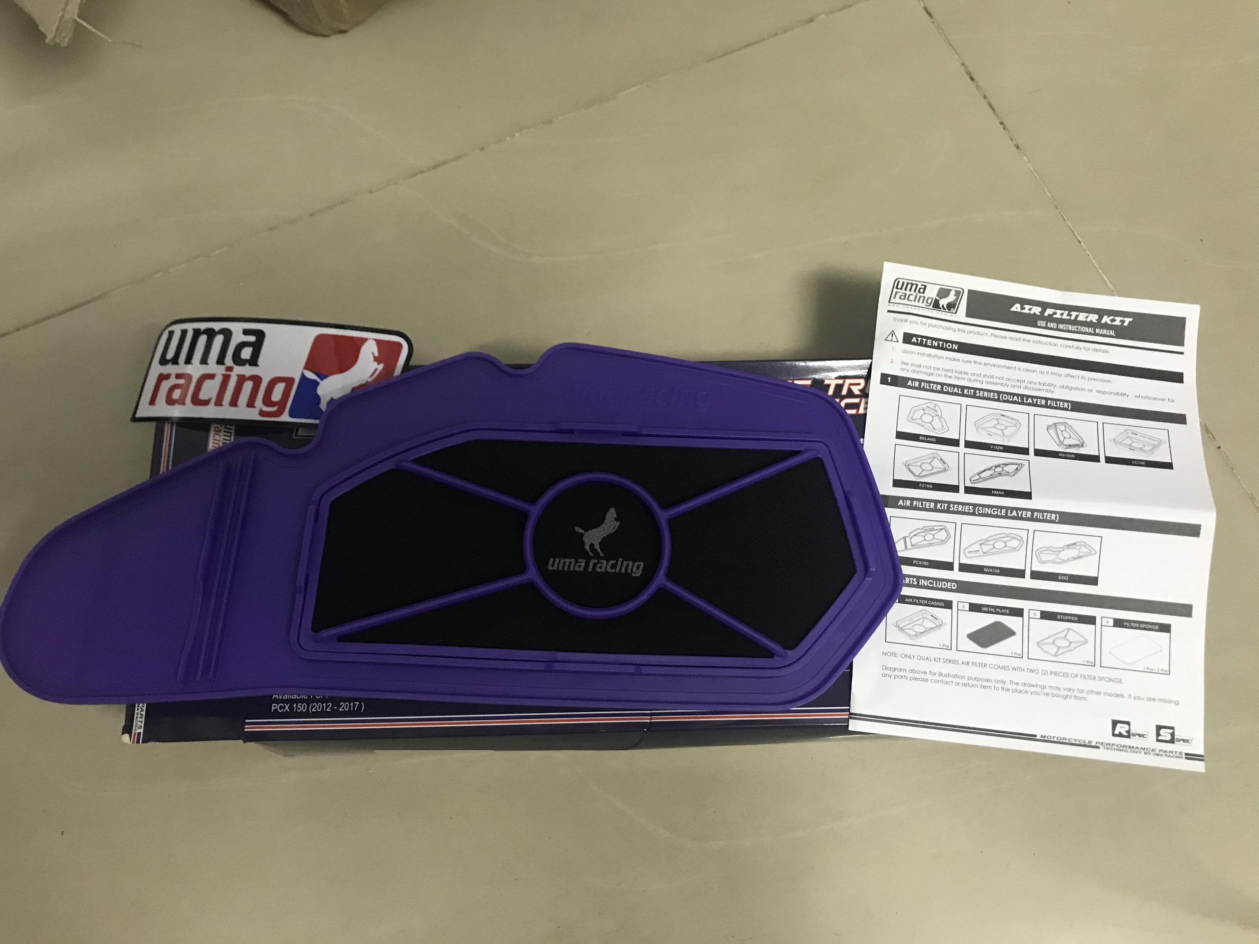 Lọc Gió Độ UMA Racing gắn Vario,Airblade,PCX...