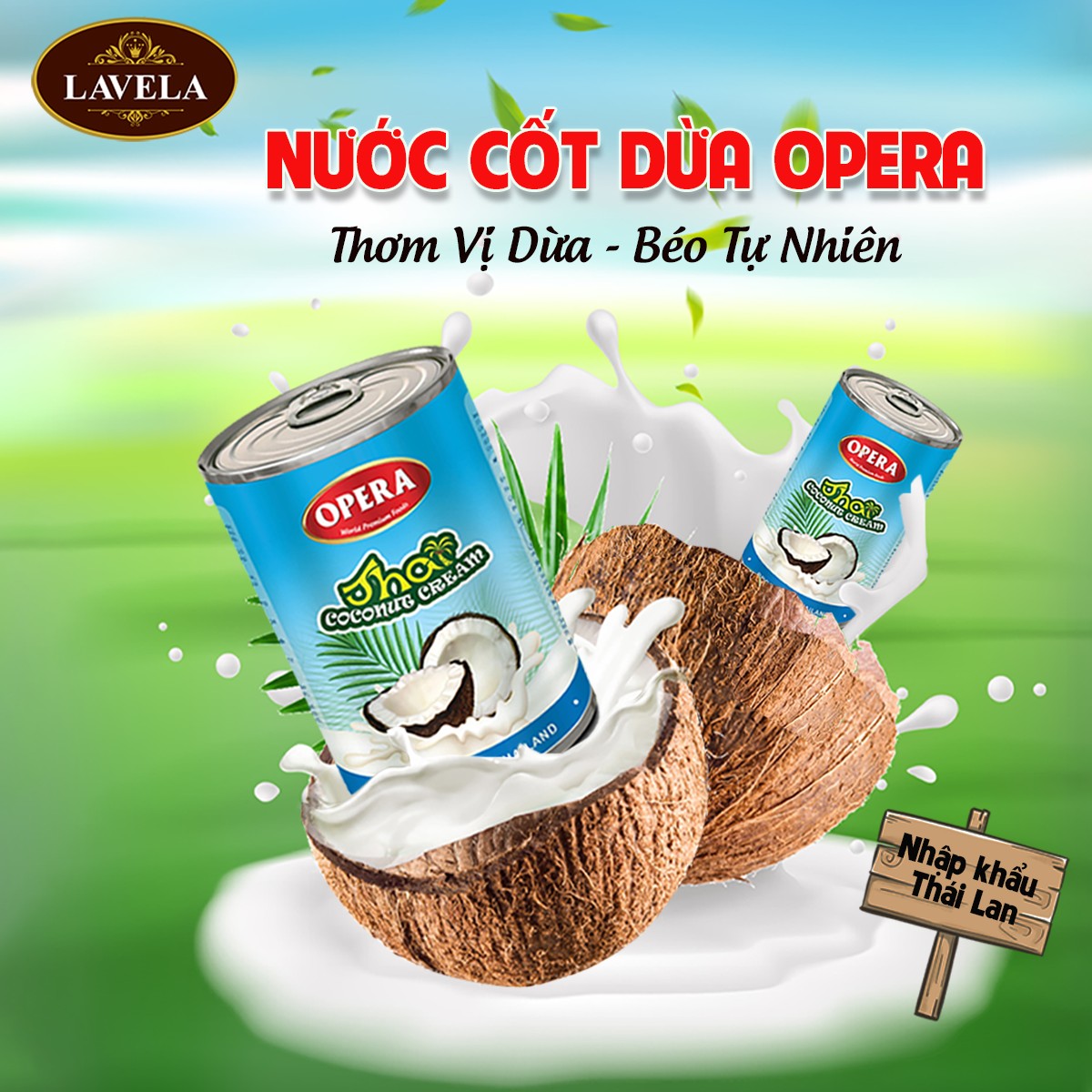 Nước Cốt Dừa Thái Opera 400ml / 165ml