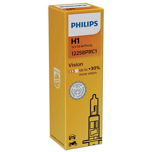 Bóng đèn ô tô philips premium vision chân h1 12258prc1 12v/55w