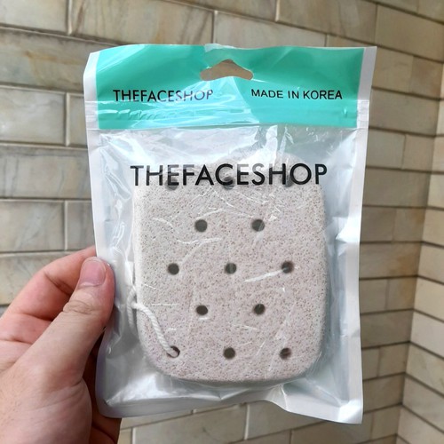 Bông rửa mặt bọt biển tẩy da chết Thefaceshop