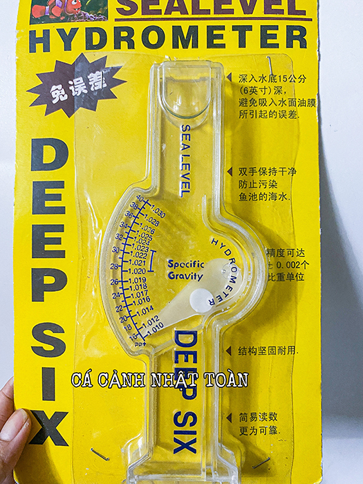 "Hoàn tiền đến 10%" THƯỚC ĐO ĐỘ MẶN HYDROMETER DEEP SIX