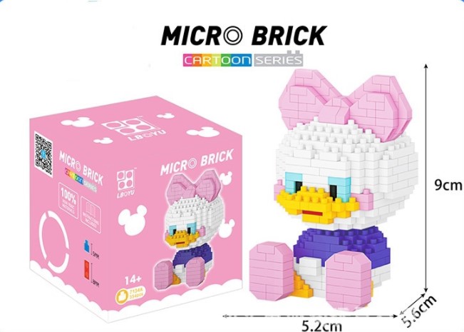 Mô hình lắp ráp vịt Donanld đáng yêu cặp xếp hình cho trai và gái