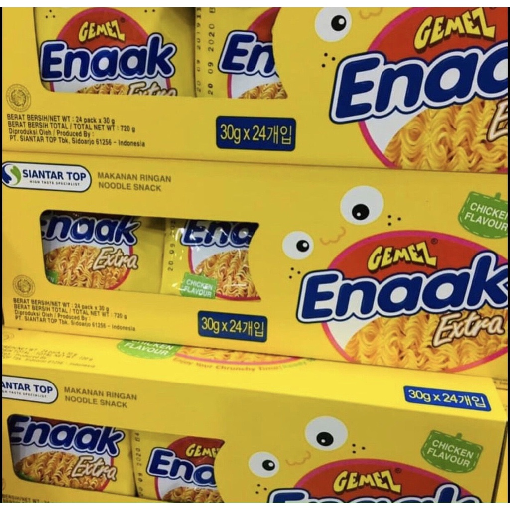 [HÀNG CHUẨN] MÌ ĂN LIỀN ENAAK THÙNG 24 GÓI X 30G