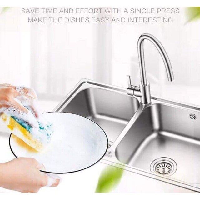 Hộp đựng, để nước rửa chén, bát và miếng rửa chén bát 2 in 1 (Tặng miếng rửa chén)
