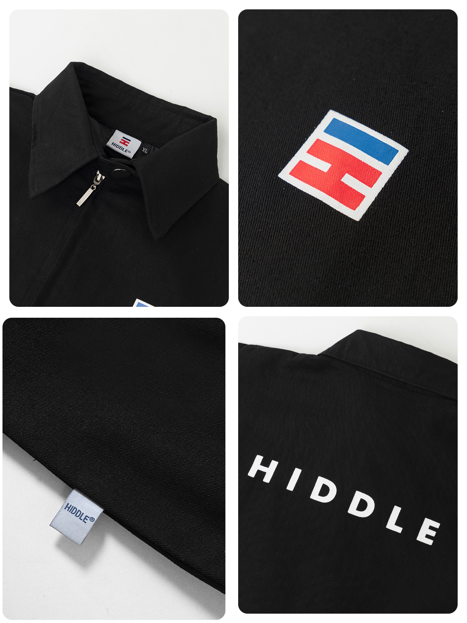 Áo Khoác Kaki Khóa Kéo Basic HIDDLE, Jacket Nam | H02-AK3