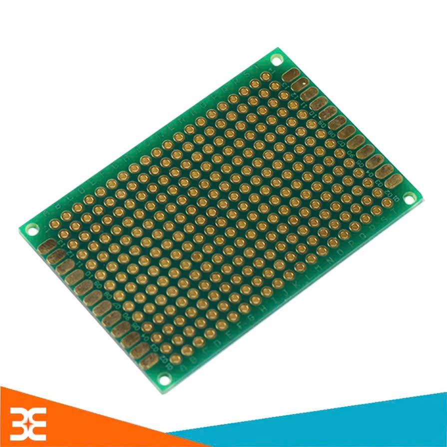 Phíp Đồng Đục Lỗ 2 Mặt PCB Xanh Dày 1.6mm