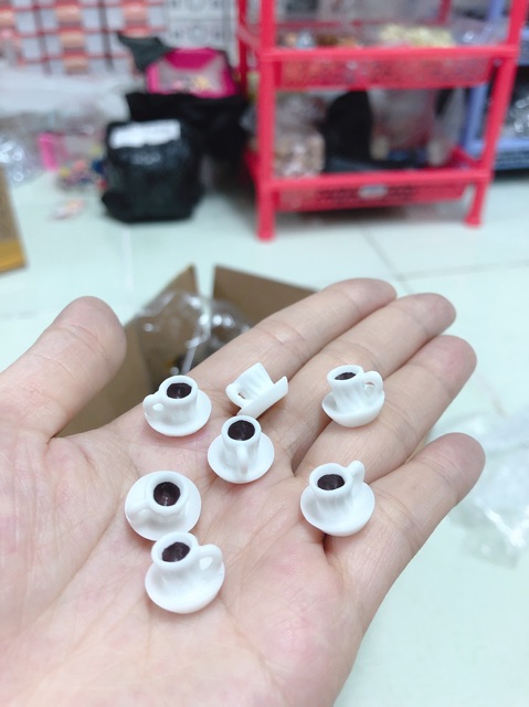 [HCM]Tách Cà Phê Mô Hình Trang Trí Phụ Kiện Trang Trí Slime [1 cái ]