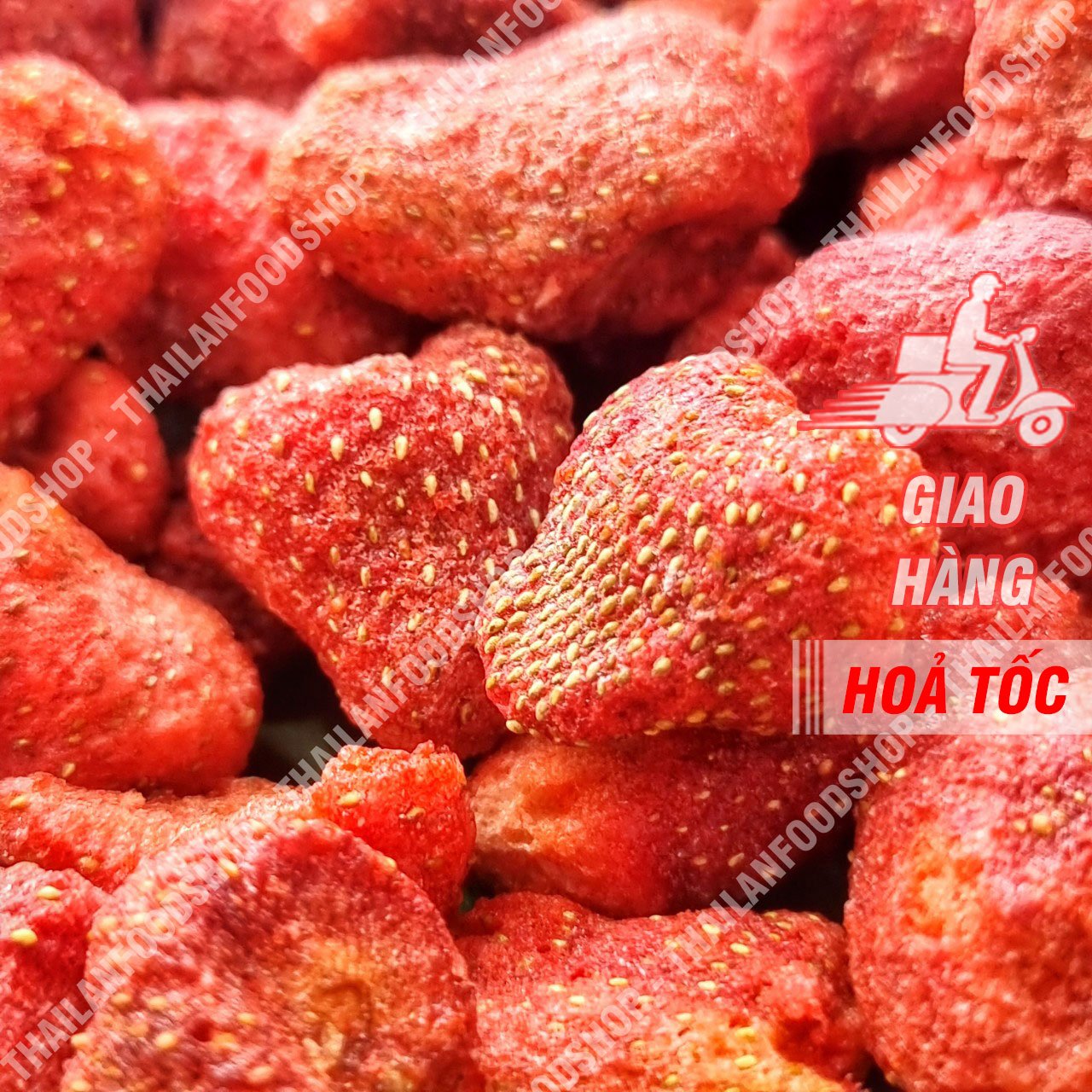 Dâu Tây Sấy Thăng Hoa ( Dâu Tây Sấy Đông Khô ) - Lon 250gram