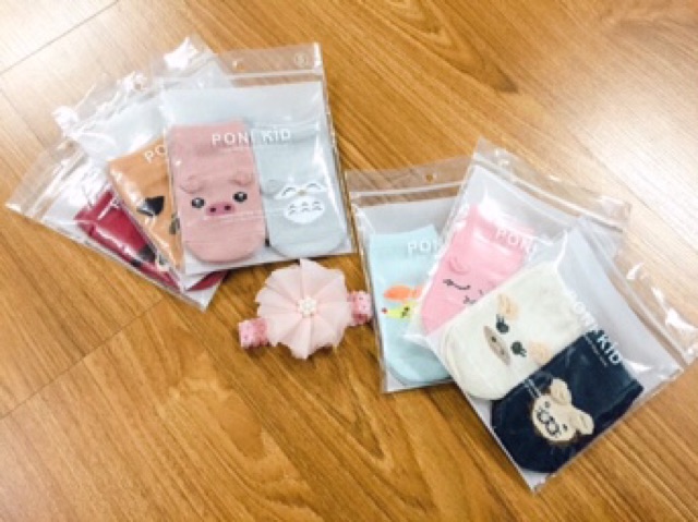 Set 2 Đôi Tất Chống Trơn Cao Cấp Cho Bé Pony Kid