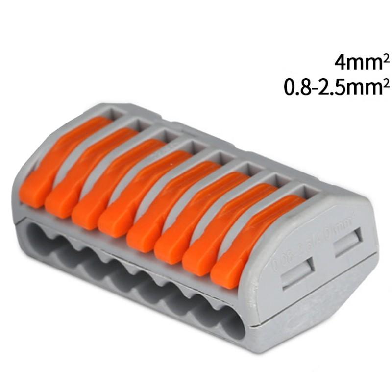 Bộ 10 cút nối dây điện nhanh 8 cổng kv774-8p
