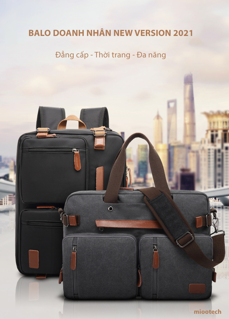 Balo Doanh Nhân Kiêm Túi Xách Cao Cấp New Version