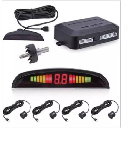 cảm biến lùi theo xe-Cảm biến lùi 4 mắt cho ô tô - màu trắng , đen , bạc