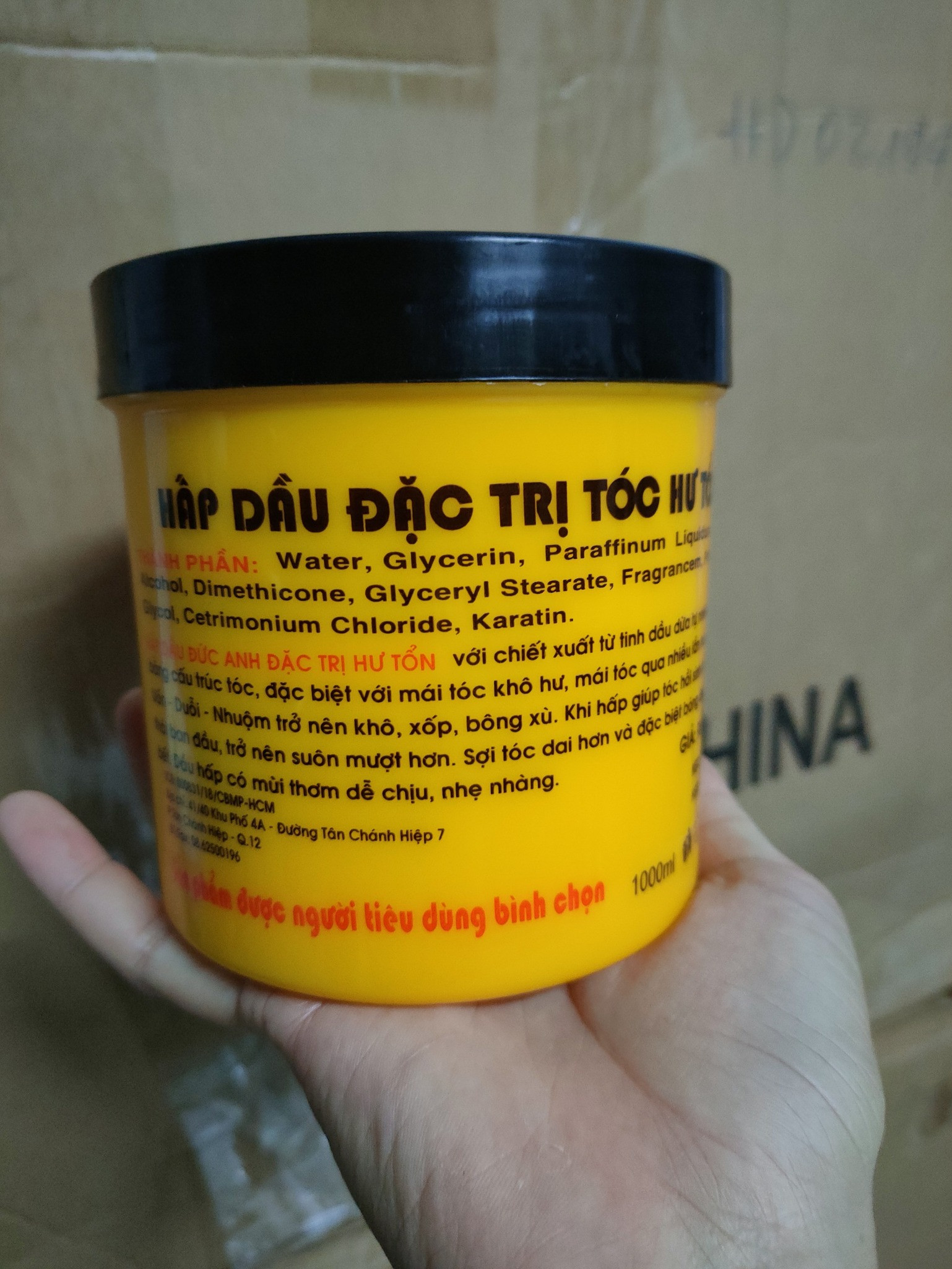 Kem ủ tóc, Hấp tinh dầu dừa Đức Anh 1000ml