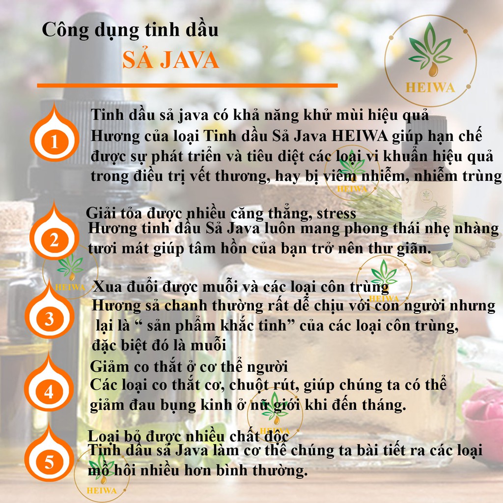 Tinh dầu Sả java nguyên chất nhập khẩu Ấn Độ đầy đủ giấy kiểm định.