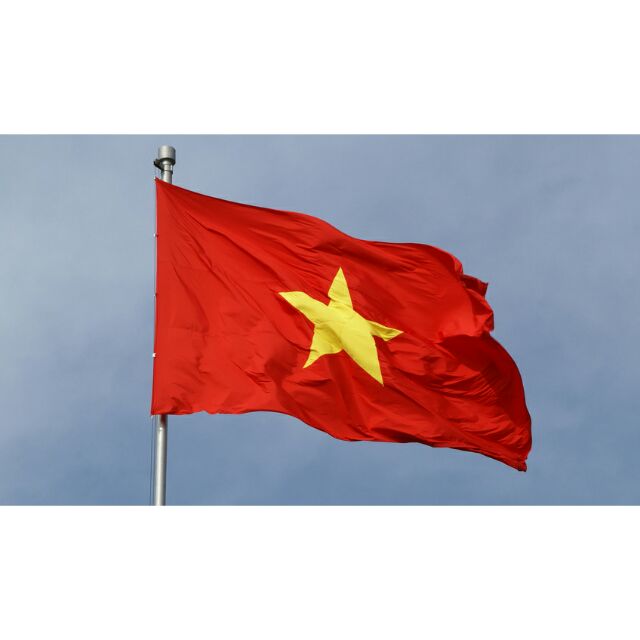 Cờ tổ quốc, cờ đảng bằng vải đẹp chịu nắng mưa ngoài trời treo tết, lễ hội 80x120cm