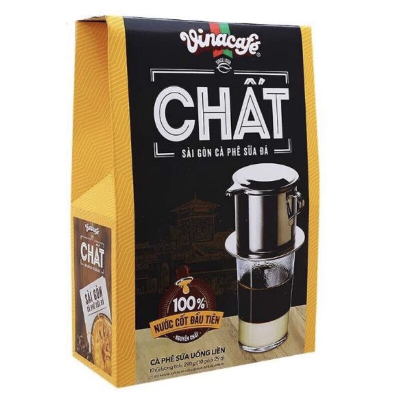 CÀ PHÊ SỮA VINACAFE CHẤT THƠM ĐẬM VỊ (10 GÓI *29g), cafe chất vinacafe