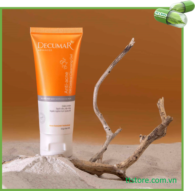 [HCM][New Decumar Advanced] Gel rửa mặt giảm nhờn ngừa mụn 100ml [Sữa rửa mặt decuma clean cleanser]