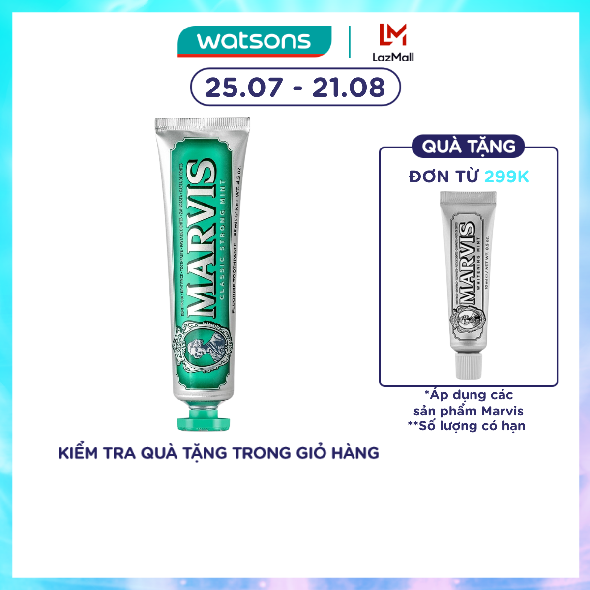 Marvis Classic Strong Mint Toothpaste 85ml