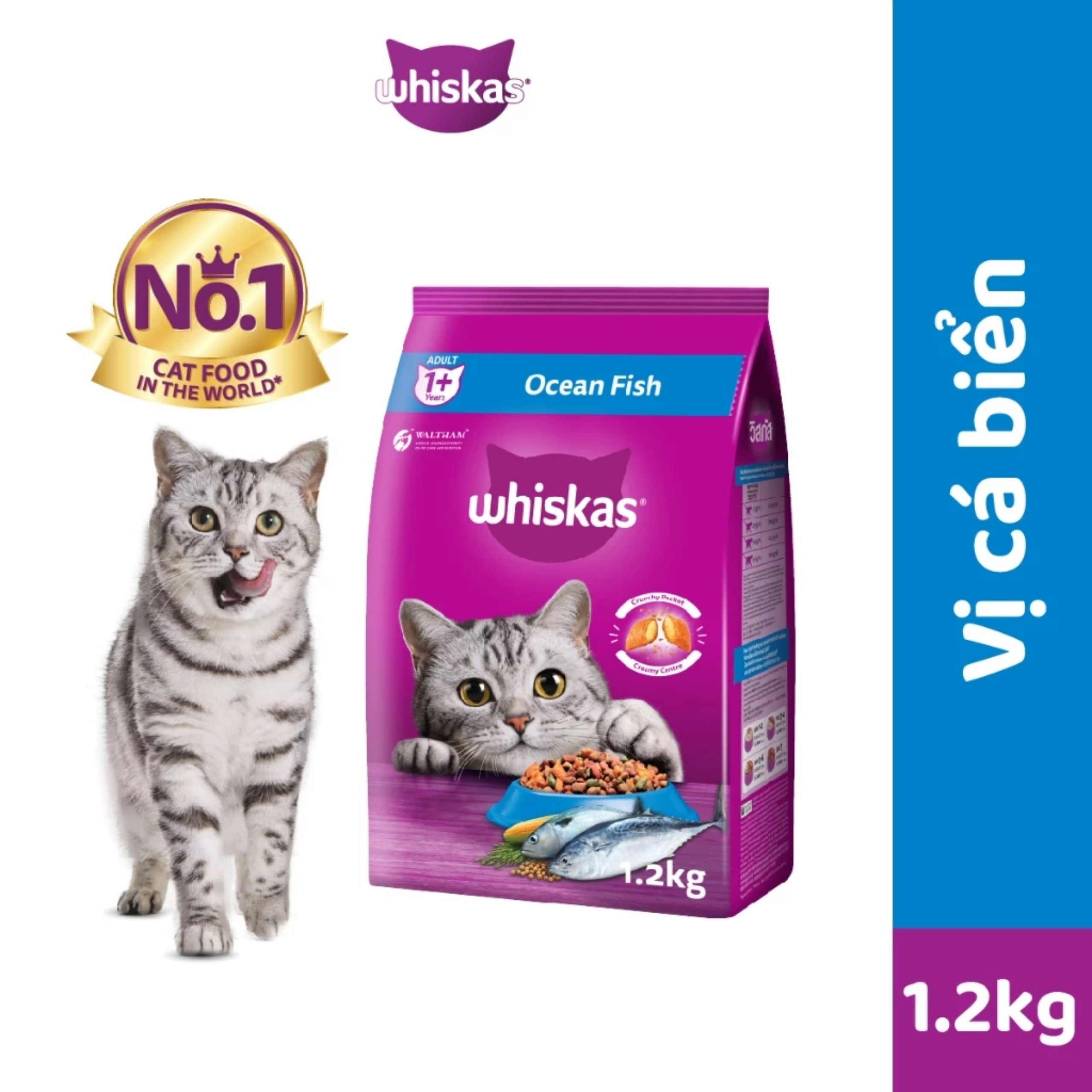 Hạt thức ăn khô cho mèo WHISKAS từ 2 tháng tuổi