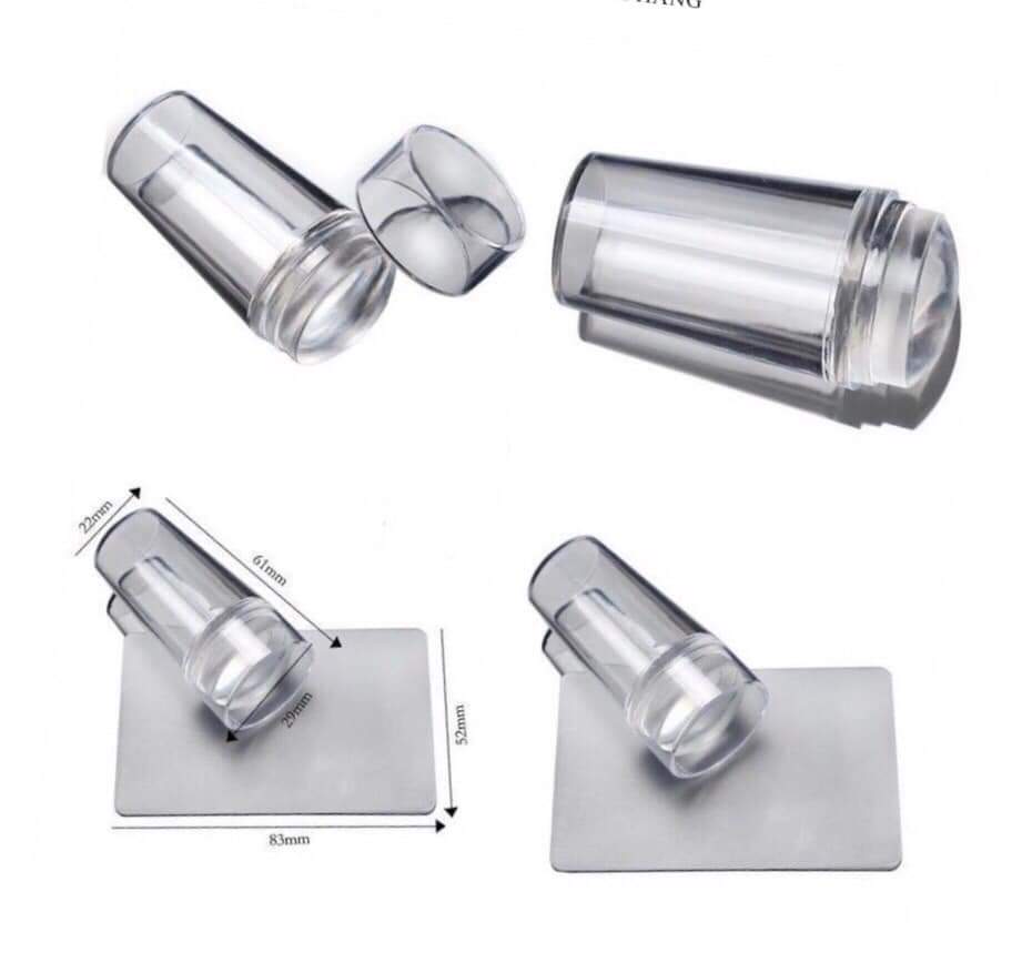 Con dấu silicon in móng tay trong suốt
