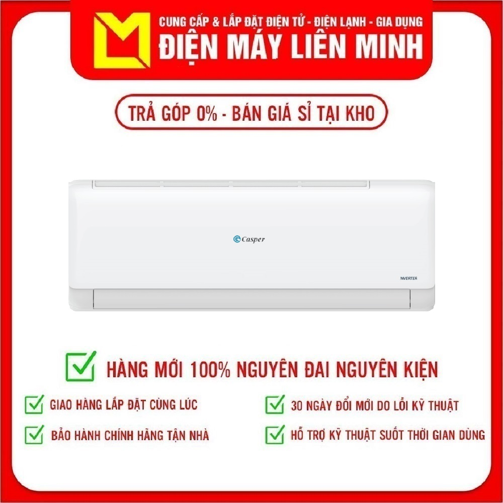 Máy lạnh Casper Inverter 1 HP TC-09IS35 - Chức năng tự động làm sạch iClean Cảm biến nhiệt độ iFeel Tự khởi động lại khi có điện