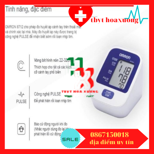 Máy đo huyết áp bắp tay Omron HEM 8712 t