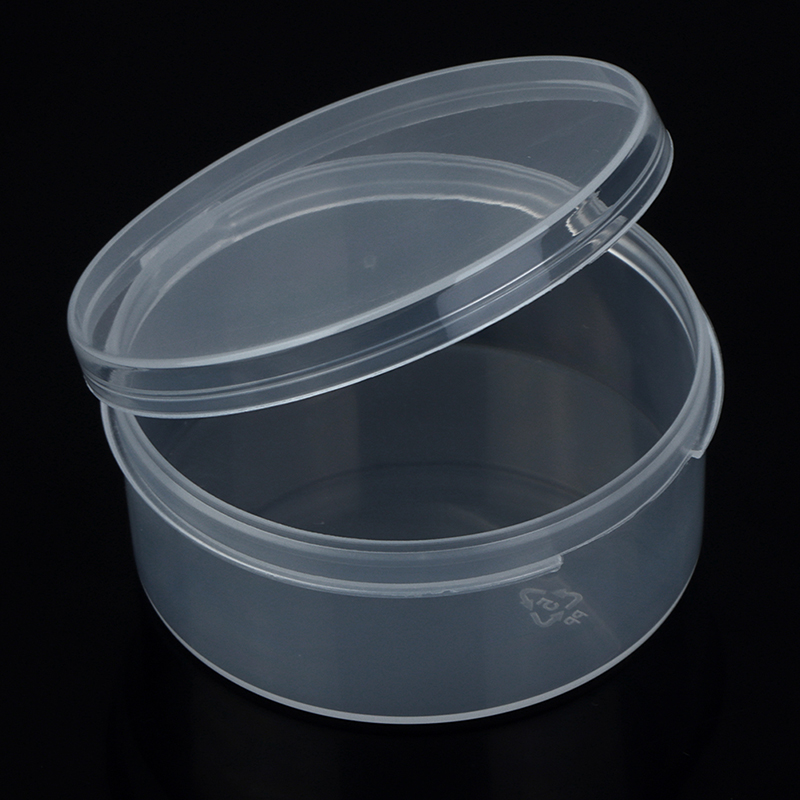 xuyongming Round Clear Plastic Containers Beads Crafts Jewelry Display Storage Boxes Case