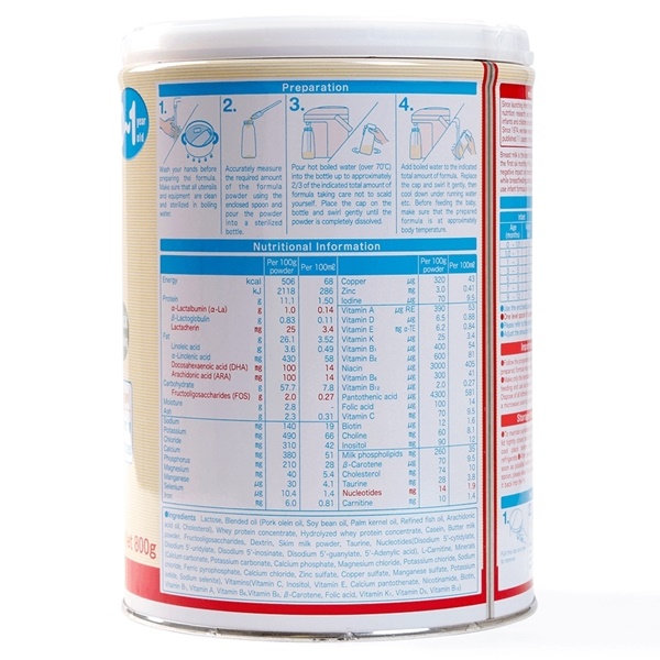 Sữa bột Meiji Infant Formula 800g (Dành cho trẻ từ 0 - 1 tuổi)