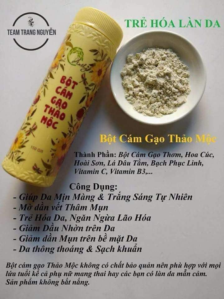 Bột Cám Gạo Thảo Mộc