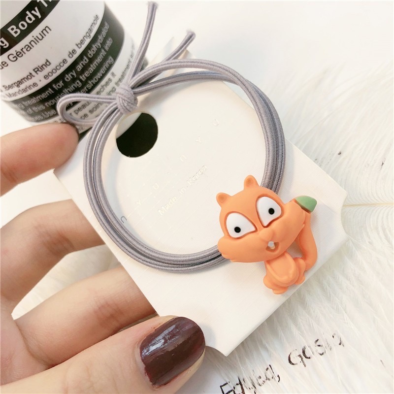 [HCM](set 5 sợi )Chun buộc tóc/Cột tóc hình sóc cute CT02V