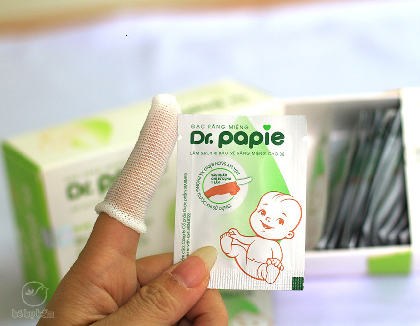 gạc răng (rơ) miệng dr. papie hộp 30 gói