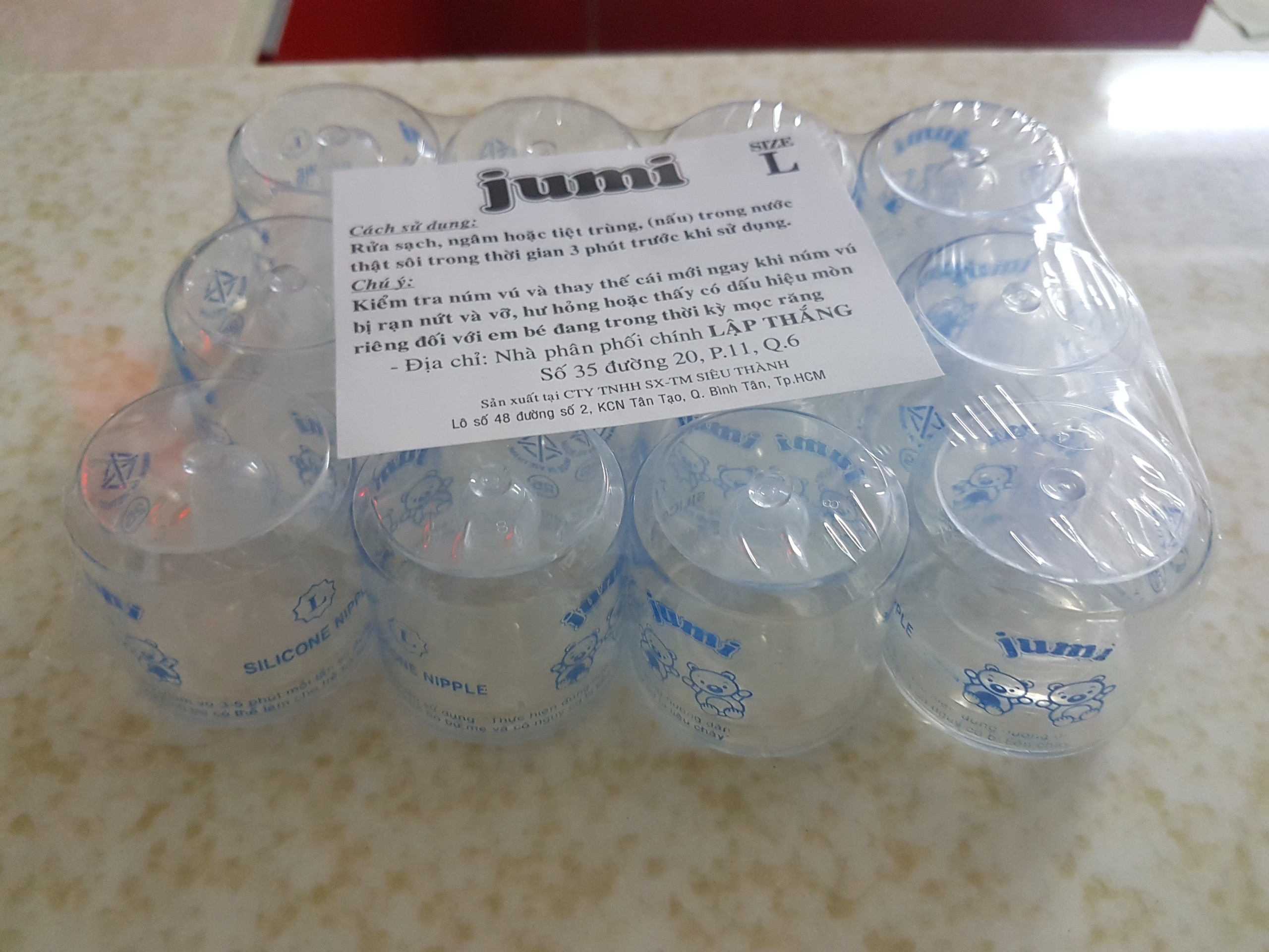 [HCM] núm vú size L ( núm ti) 1 lốc gồm 12 cái