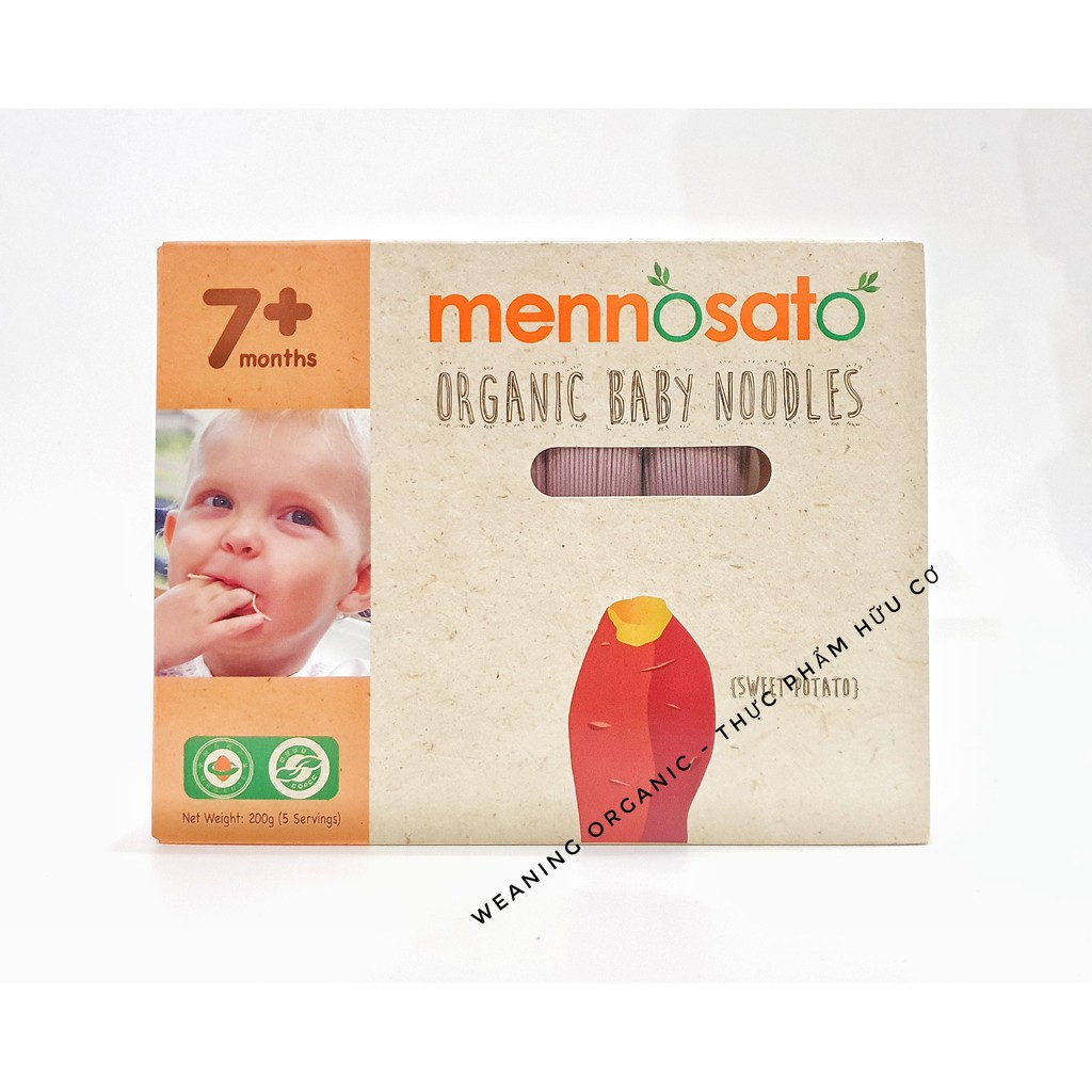 [HCM FREESHIP] Mì Ăn Dặm Hữu Cơ Cho Bé Mennosato Từ 7 Tháng Tuổi