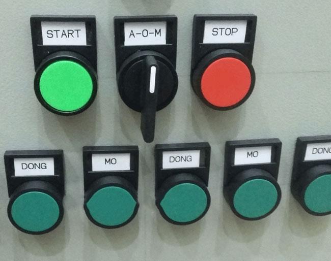 Mác ghi tên đèn báo, nút nhấn phi 30 - Bộ 10 cái