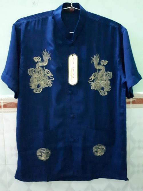 Áo sơ mi nam cổ tàu